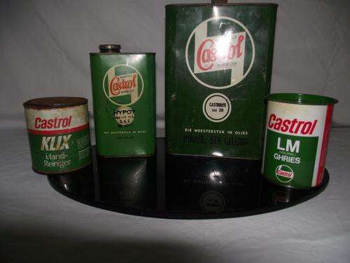 OLD CASTROL OIL CANS